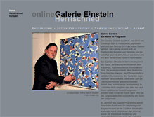 Tablet Screenshot of galerie-einstein.com